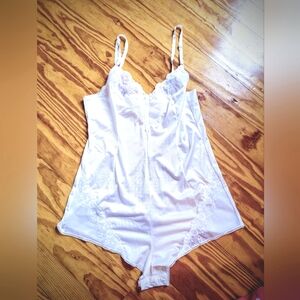 Vintage Yves St Lawrence One-piece Boyshorts Bodysuit Sz 34